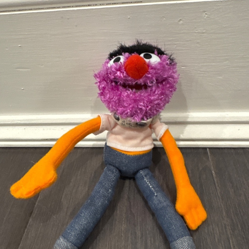 2004 Jim Henson The Muppets Sababa Toy 9in Purple and Orange Stuffed Animal Toy - Picture 3 of 6